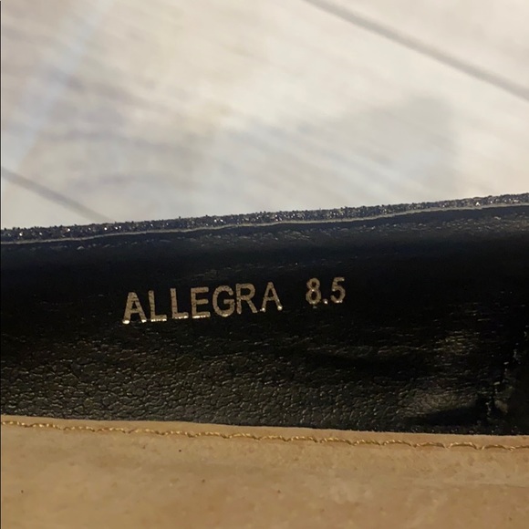 G.C. Shoes Allegra black sparkle bow flats - Picture 4 of 7